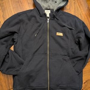 L.L. Bean Black Zip-Up Sweatshirt
